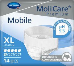 Труси поглинаючі для дорослих, які страждають на нетримання MoliCare® Premium Mobile 6 крапель XL 14шт/пак
