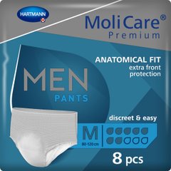 Труси поглинаючі для чоловіків MoliCare® Premium MEN PANTS 7 крапель M 8шт/пак